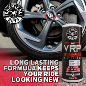 Chemical Guys VRP on dashboard showing refreshed trim and reduced dust attraction benefit
