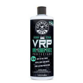 Chemical Guys bottle front label showing product identity and benefits