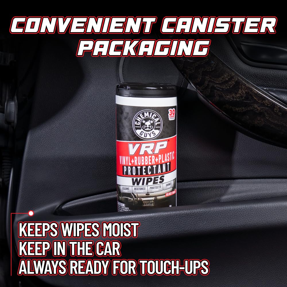 Chemical Guys two-pack tubs in a glovebox, travel-ready size and on-the-go convenience