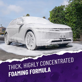 Chemical Guys glossy paint surface after wash showing enhanced waxed sheen