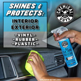 Chemical Guys wheel cleaner being applied to rim showing safe grime removal