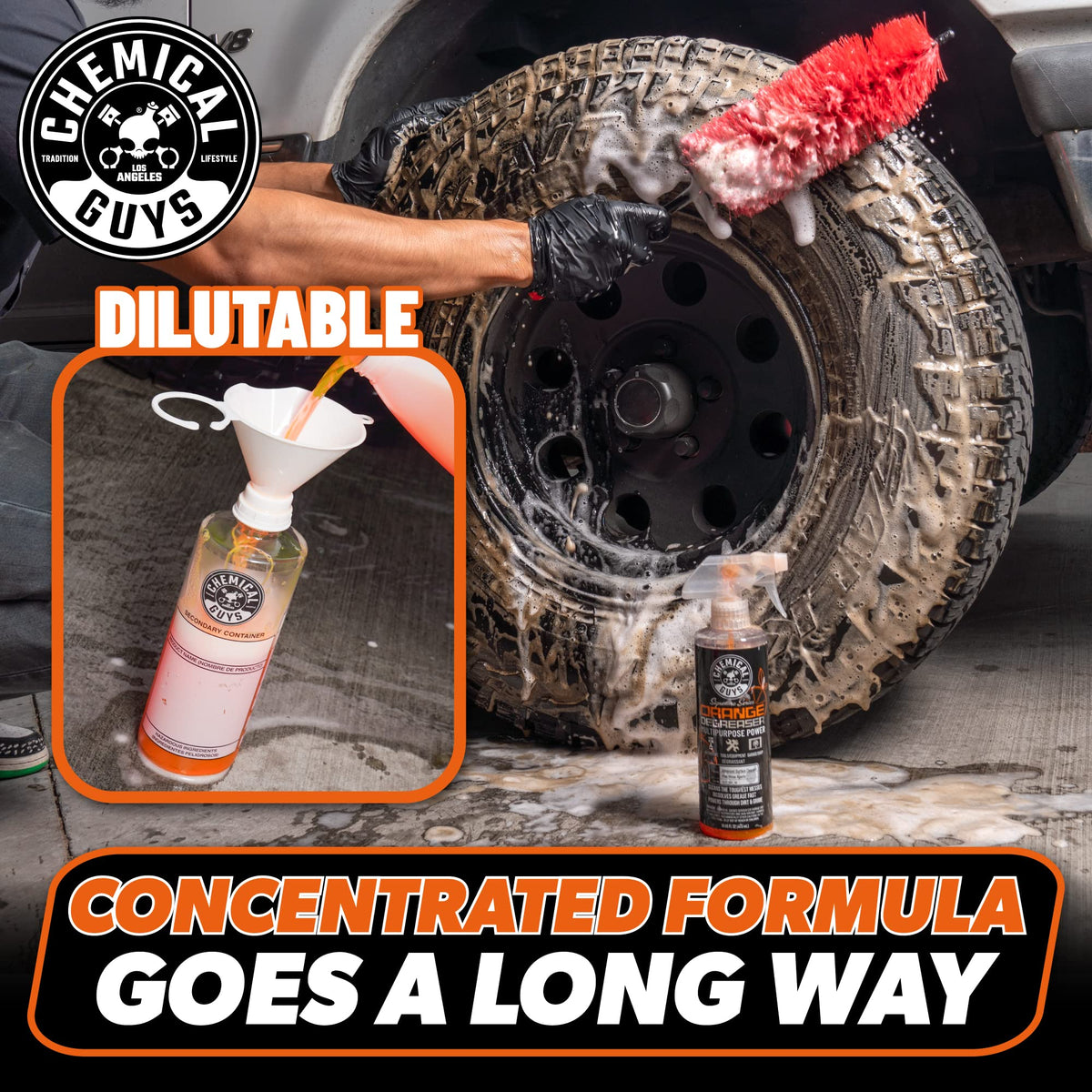 Chemical Guys cleaning wheel removing brake dust and restoring finish