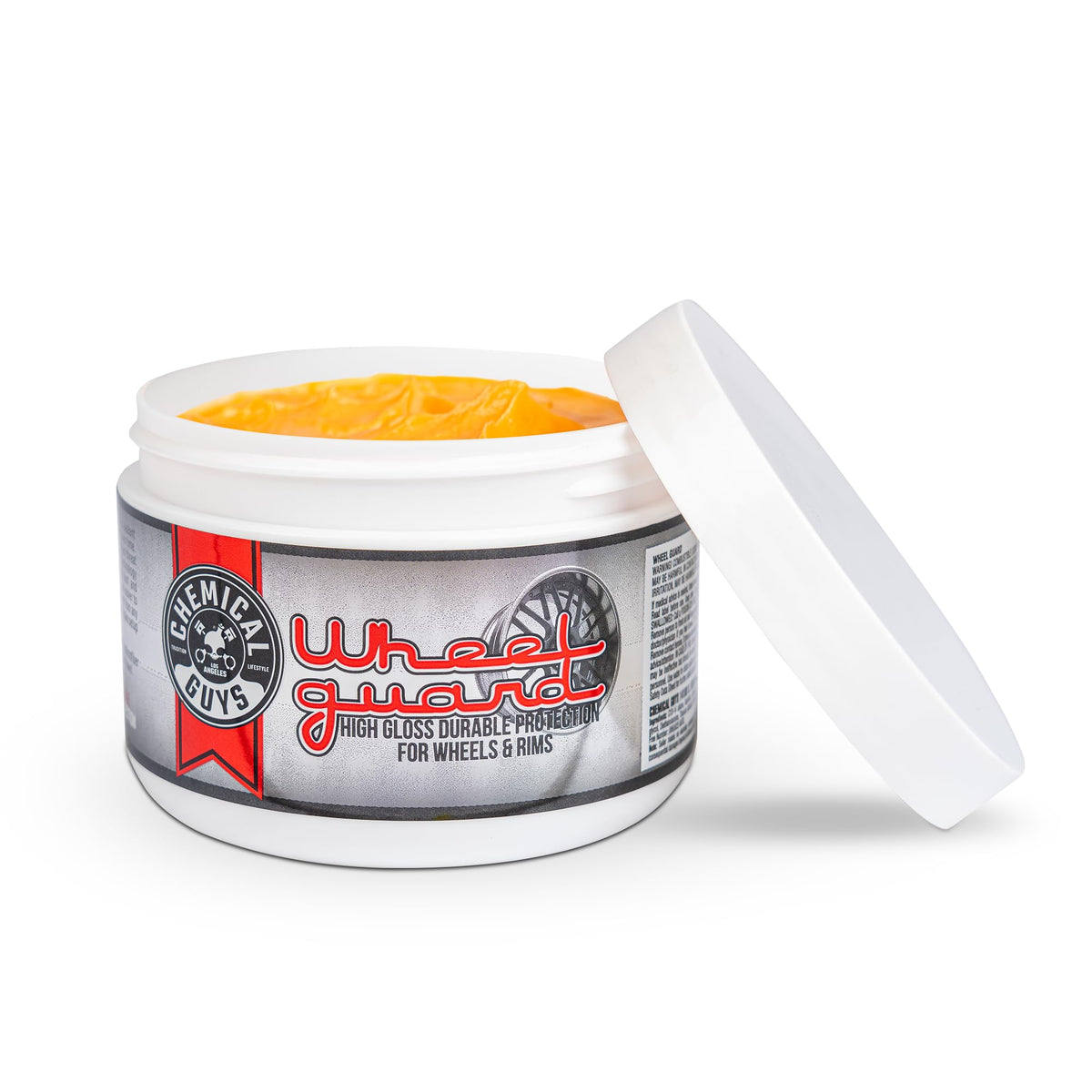 Chemical Guys jar front view showcasing product label and size benefit