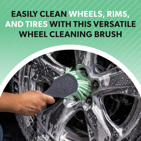 Chemical Guys Wheelie bristle close-up highlighting soft fibers that protect finishes