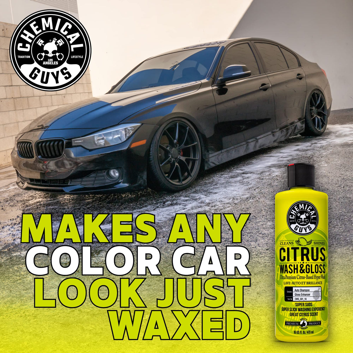Chemical Guys being used to remove brake dust from wheel showing effective cleaning