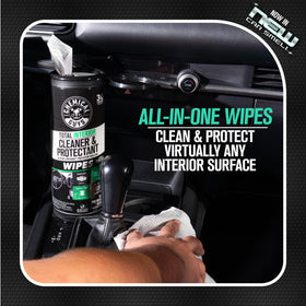 Chemical Guys wipe close-up texture showing fabric strength and cleaning power