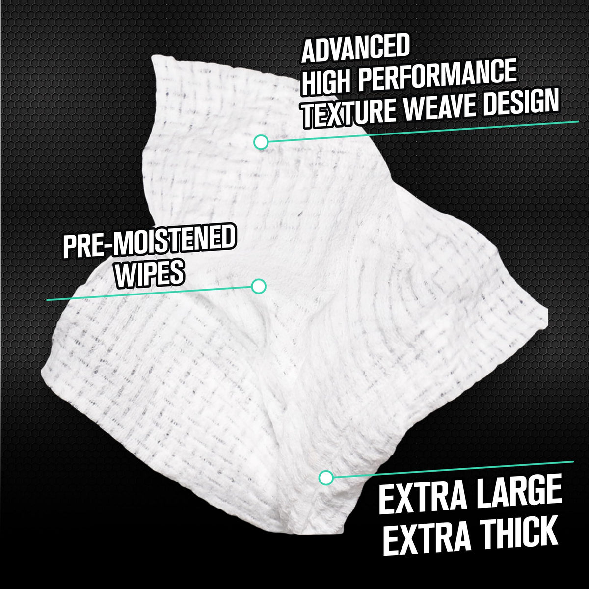 Chemical Guys wipe in hand cleaning a trim piece for quick, convenient touch-ups