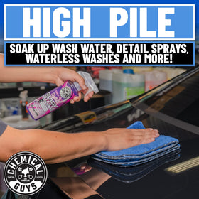 Chemical Guys towel wiping car paint for streak-free, safe finish