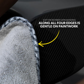 Chemical Guys towel drying a boat deck quickly and protecting surfaces