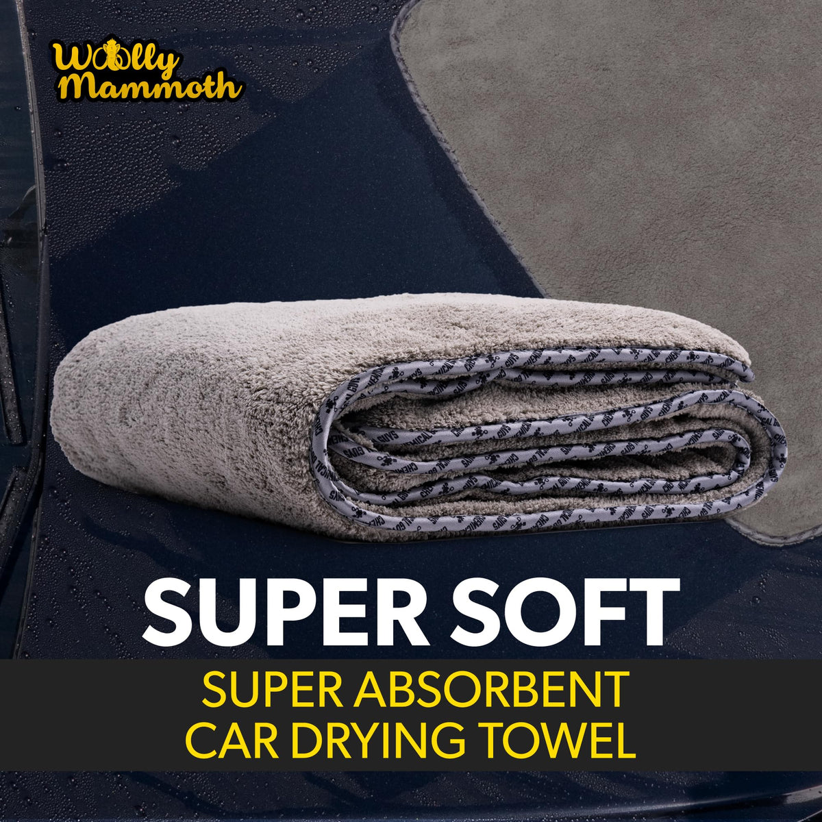 Chemical Guys folded towel detail highlighting plush softness and storage benefit