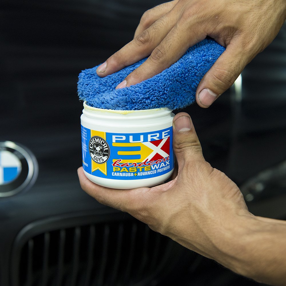 Chemical Guys paste wax on show car producing wet reflective finish