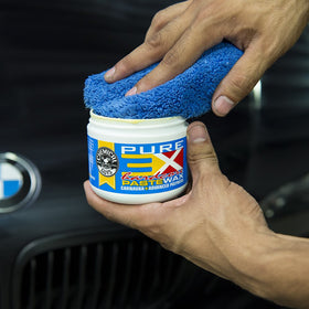 Chemical Guys paste wax on show car producing wet reflective finish