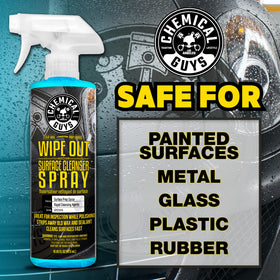 Chemical Guys bottle in hand to show 16 oz scale and easy handling benefit