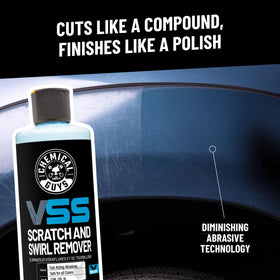 Chemical Guys VSS 16 oz bottle next to ruler for scale and easy portioning