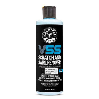 Chemical Guys VSS front label showing product information and size benefit