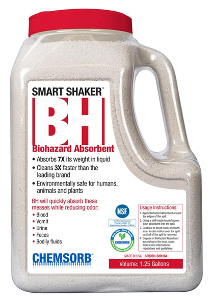 Chemsorb CHEMSORB BH shaker front view showing red cap for fast identification and quick response