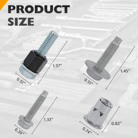 CHENACC sidestep bracket close-up highlighting welds and strength benefits