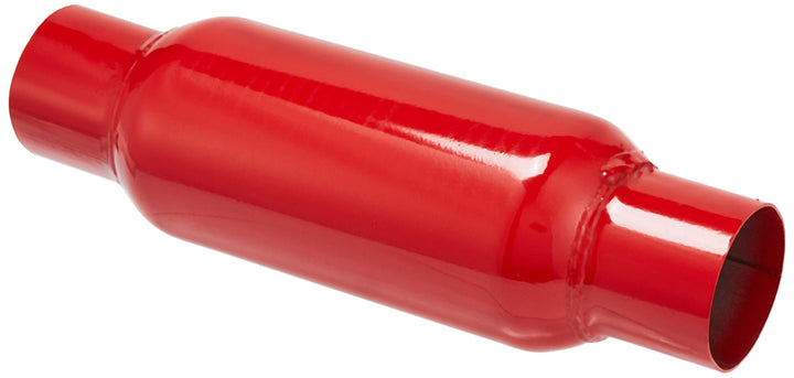 Cherry Bomb 87521 front profile showing compact 8-inch body and inlet outlet benefits