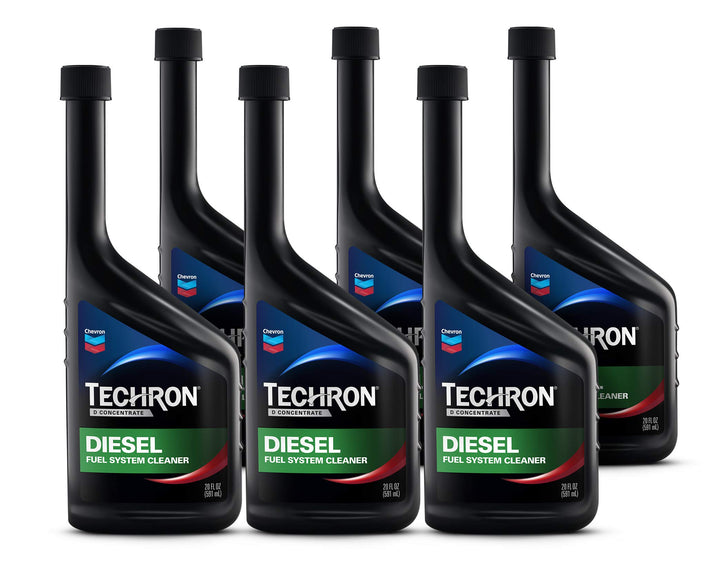 Chevron Techron D front packaging showing bottle and 20 oz size for effective cleaning