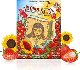 Chica Fresa front packaging showing 15 fresheners and clear branding benefit: handy bulk supply