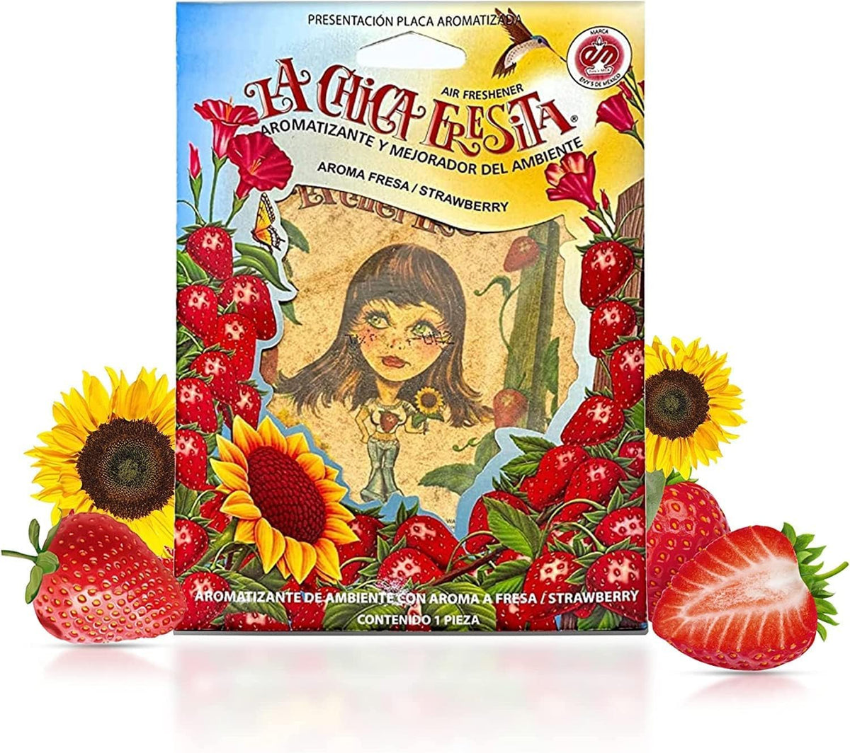 Chica Fresa pack open showing all 15 pieces for easy replacement and cost-effective supply