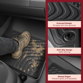 ChiefCarOfficer raised edge detail trapping liquids to prevent carpet damage
