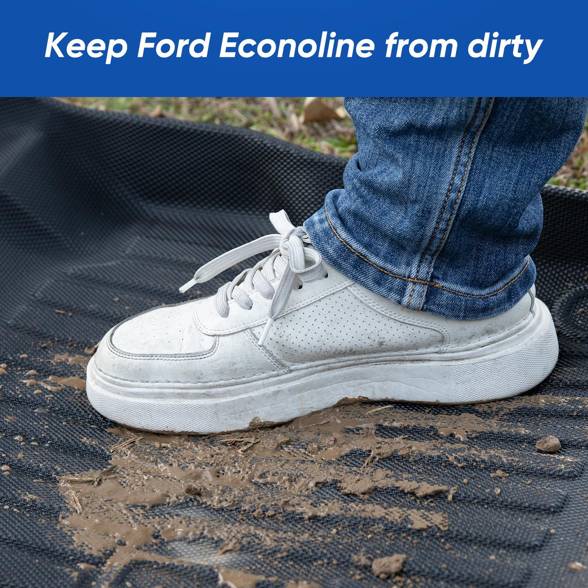 ChiefCarOfficer anti-slip underside studs preventing mat movement