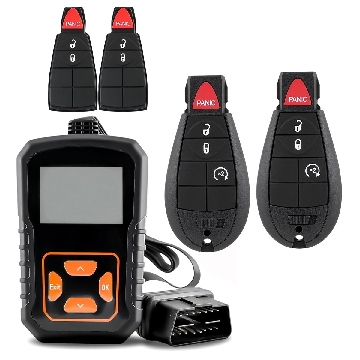CHIJUIYZKEY front packaging showing complete replacement key fob kit and benefits