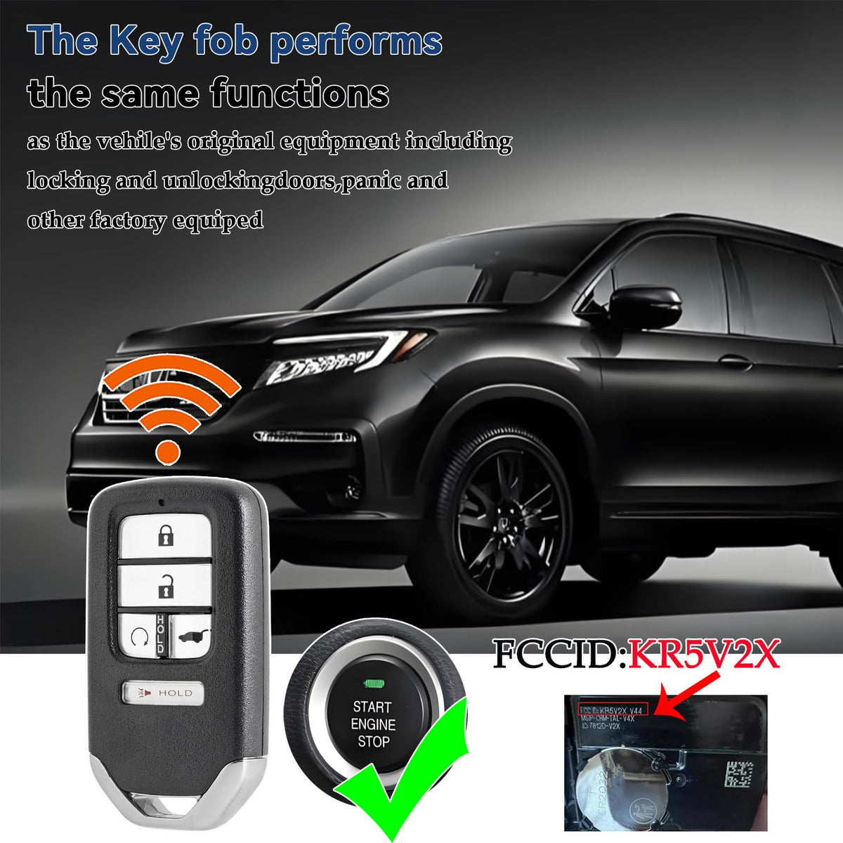 CHIJUIYZKEY remote used at car door showing restored keyless access benefit
