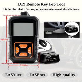 CHIJUIYZKEY OBD LCD tool connected to port for simple programming benefit