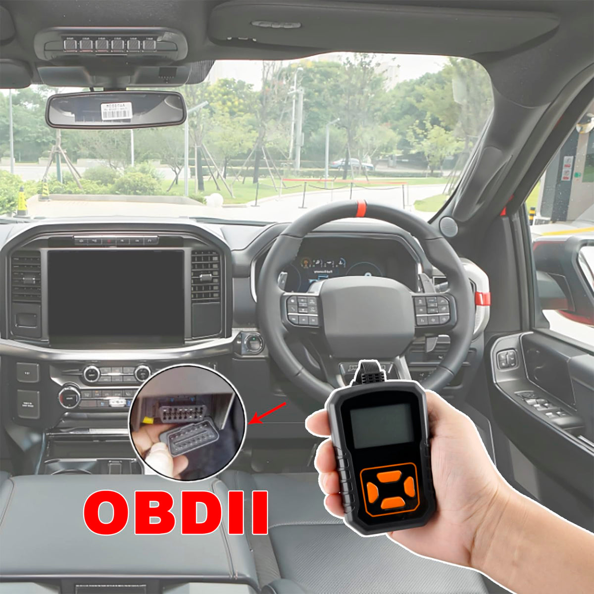 CHIJUIYZKEY remote in vehicle ignition area demonstrating seamless fit