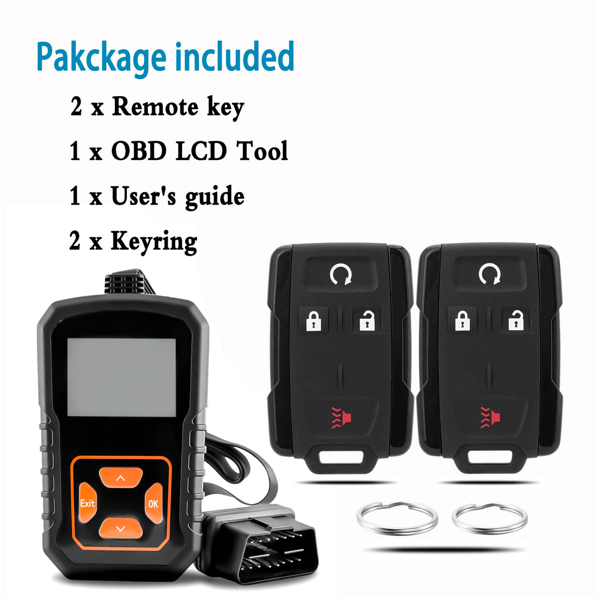 CHIJUIYZKEY remotes beside ruler for scale to confirm compact size