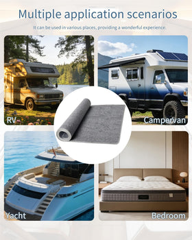 Chimelva in camper bedroom setting showing drier, fresher sleep surface
