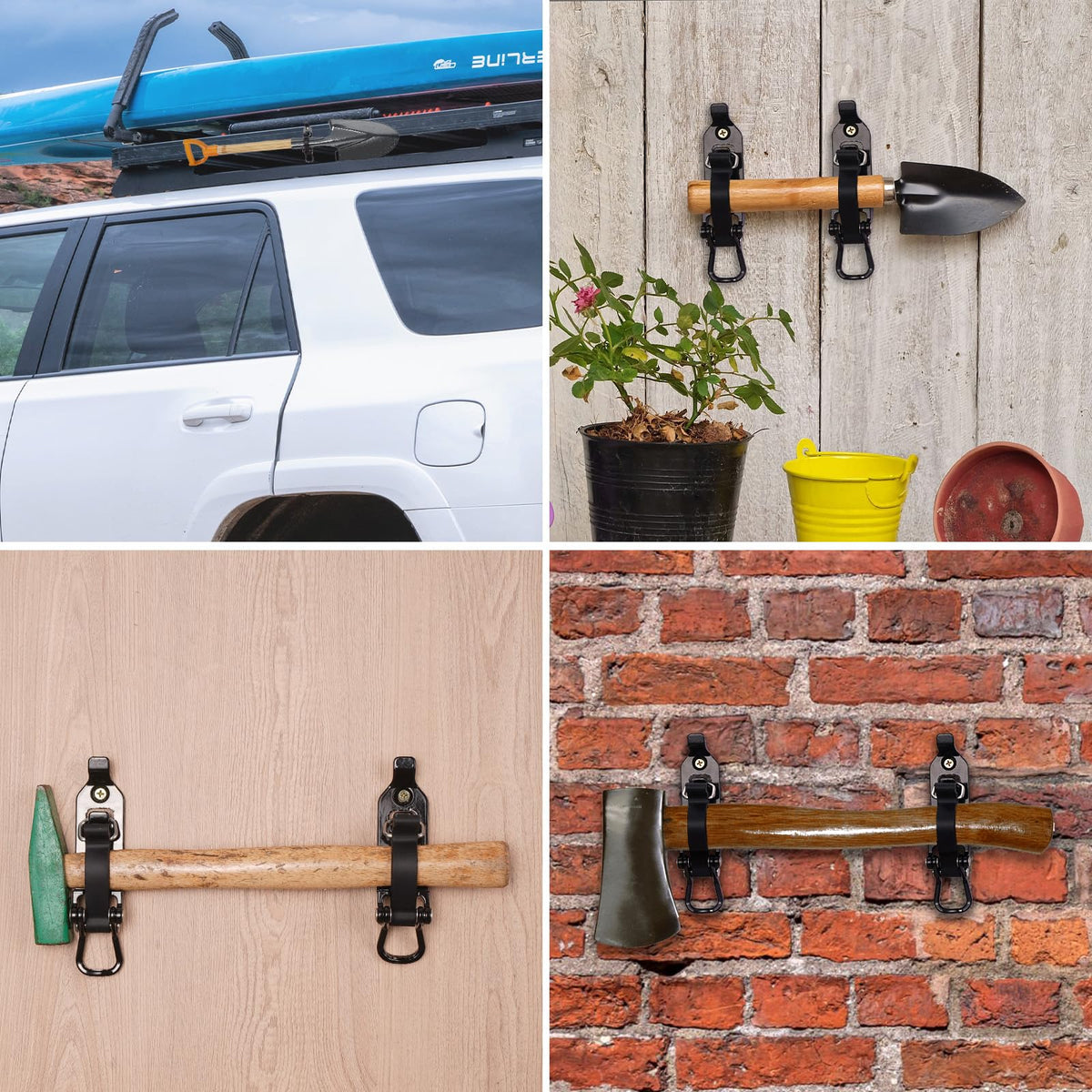 ChimimeDecor lifestyle shot of truck bed organized with mounted tools for easy retrieval