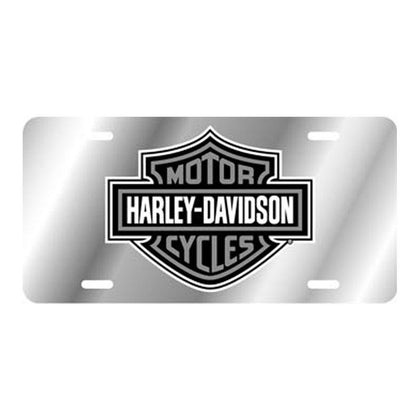 CHROMA front view mirrored acrylic plate shows brand logo and glossy finish, adds style