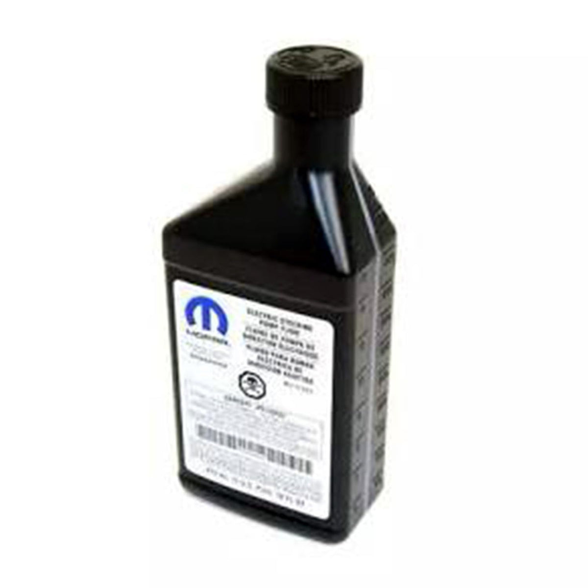 Chrysler Mopar fluid pint bottle front view showing label and OEM fitment benefit