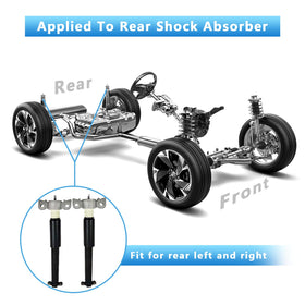 chsuatuo rear air shock packaged ready for shipment with warranty card included