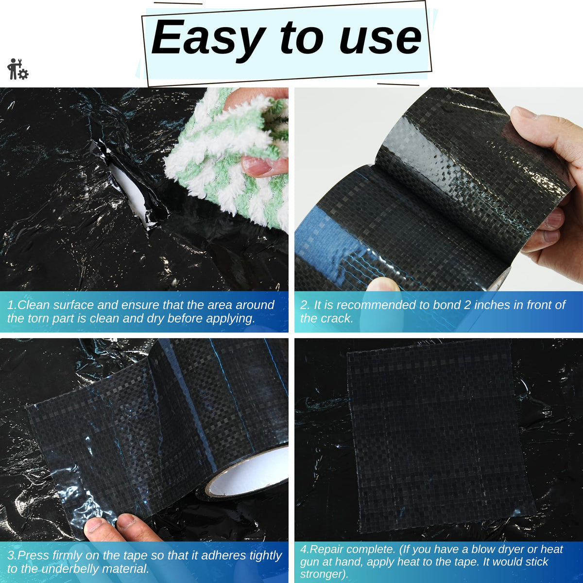 CHUANGSEED before and after seam repair illustrating neat, durable finish