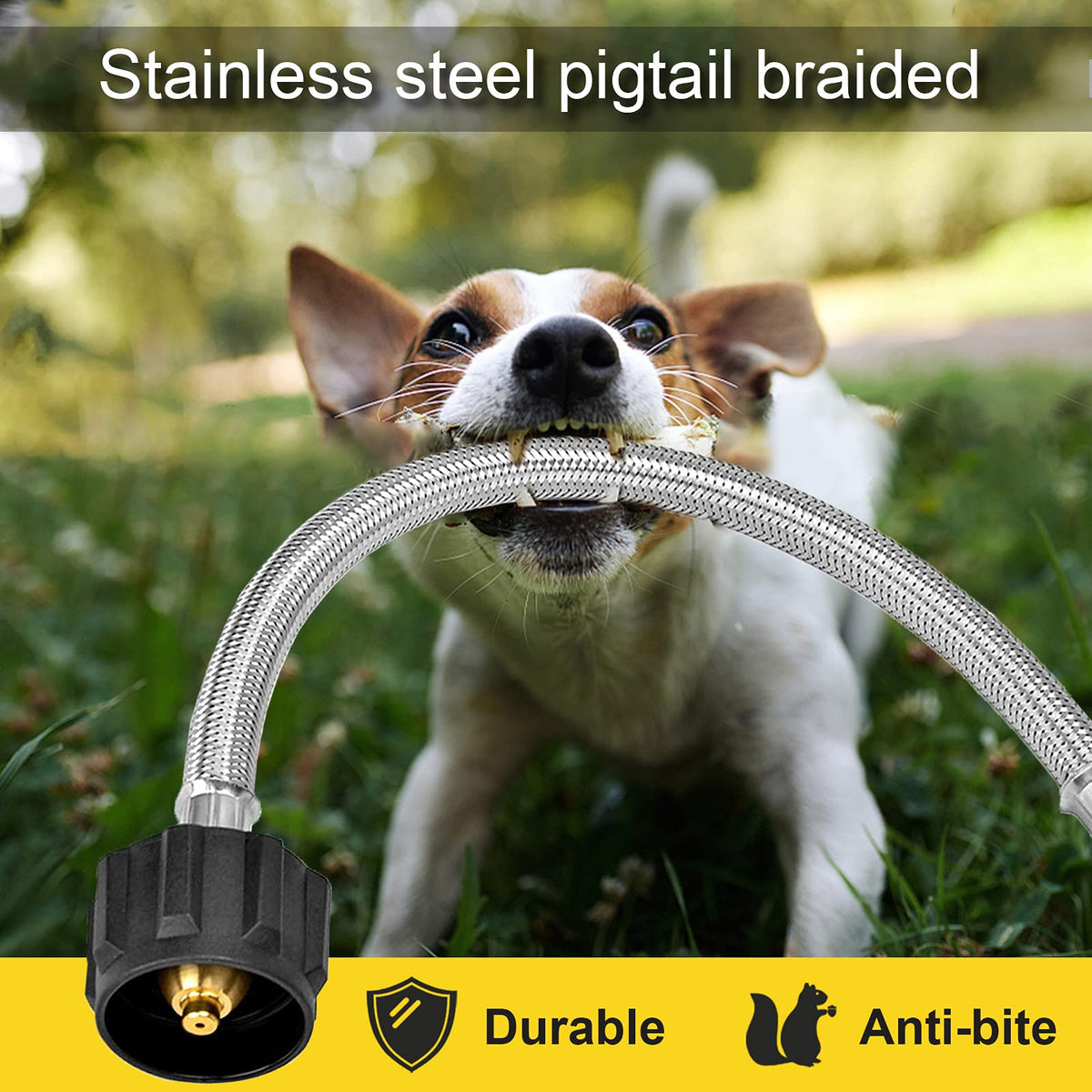Chulan stainless steel braid close-up showing abrasion protection and longevity