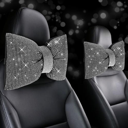 ChuLian front view showing white rhinestone bowknot and elegant design for style