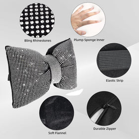 ChuLian pillow installed on car headrest providing visible neck support and comfort