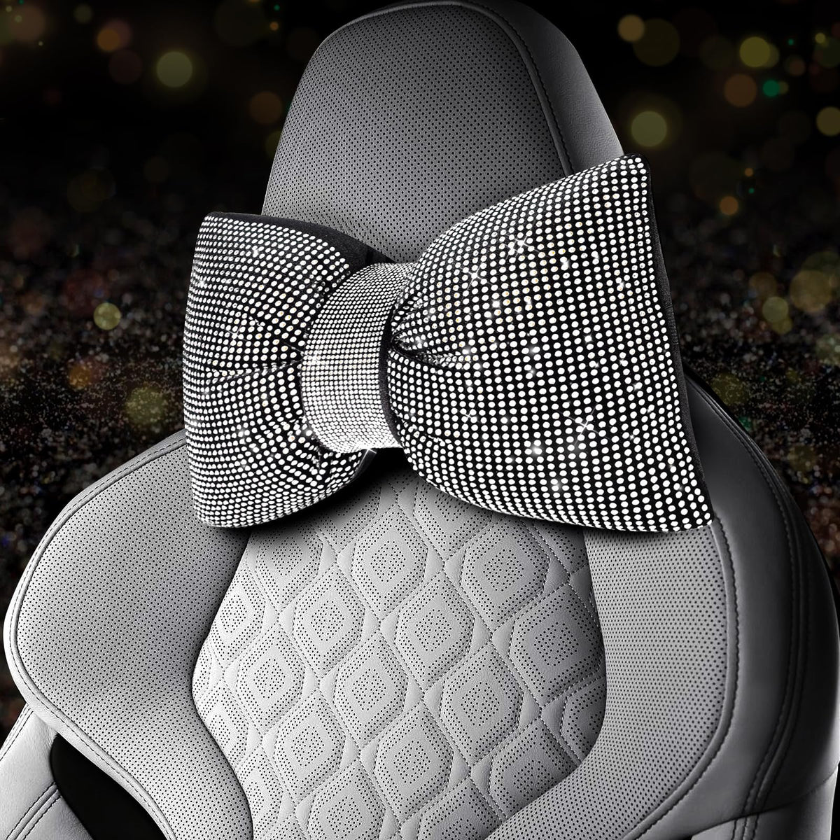 ChuLian used on airplane seat demonstrating travel-ready neck support and glam