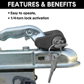 Chumia two keys with lock laid flat for convenient spare-key access