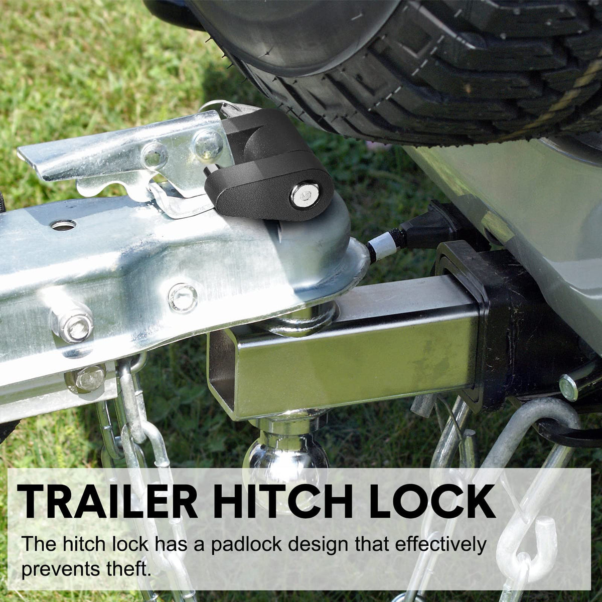 Chumia lock beside coin for scale showing compact portable size
