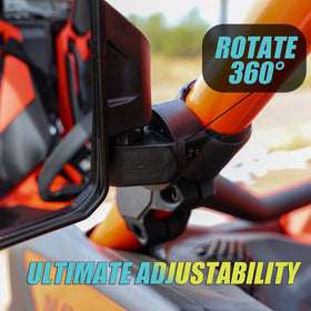 Chupacabra Offroad tempered glass reflection demonstrating wide view