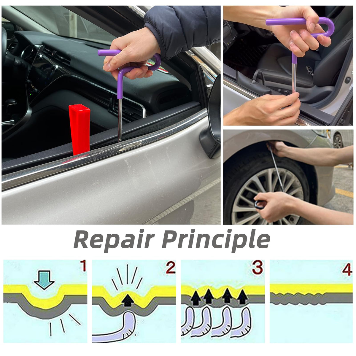 Chymogul G2 soft cap tip detail protecting paint during dent work