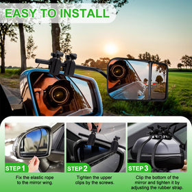 CICMOD rubber straps fastened under mirror housing to prevent shaking and enhance stability