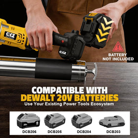 CICZ grease gun handle and variable-speed trigger closeup for precise control