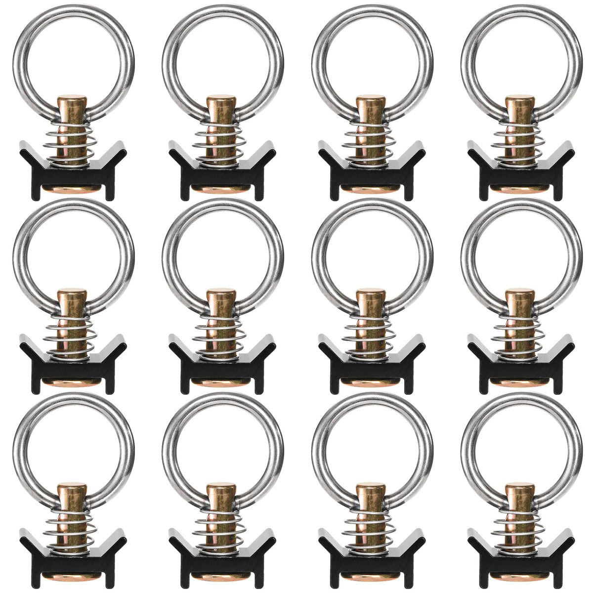 Cididu stud next to coin for scale, compact design simplifies storage and multiple placements