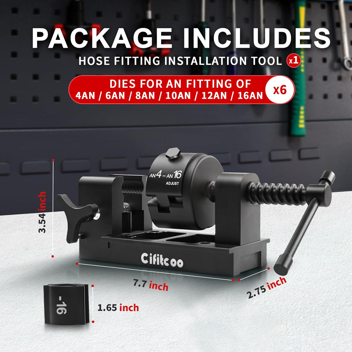 Cifitcoo on a garage workbench illustrating practical use and time-saving benefit